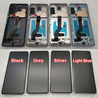 Écran LCD de téléphone mobile OLED TFT S20+ 5G, écran tactile de remplacement avec cadre pour Samsung Galaxy G985F G986U