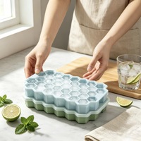 Moule à glaçons en silicone à 6 cavités, grand bac à glaçons en silicone souple pour whisky, jus, boissons, outil de fabrication de glace pour la cuisine
