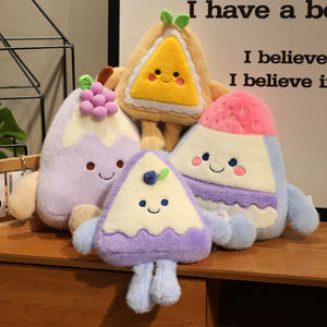 หมอนตุ๊กตาพุดดิ้งน่ารัก ขนาด 25-60 ซม. รูปทรงไอศกรีม <span class=keywords><strong>เค้ก</strong></span>ผลไม้ พร้อมหน้าตุ๊กตาน่ารัก - Product Image 1
