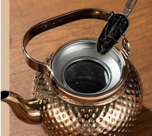 High Quality Master Eco-Friendly Saudi Arabia Retro Gold Copper Color Stainless Steel Water <strong>Kettles</strong> 1-2L Capacity Electric Tea - Product Image 4