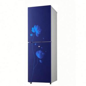 225L High Quality R134a Fashion Glass Door Defrost Fridge With Key and Lock Fridge Glass Door - Product Image 1