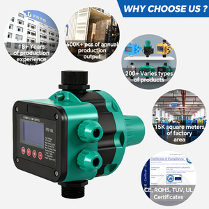 Thông minh điện tử tự động Máy bơm nước điều khiển áp lực chuyển đổi IP65 đánh giá 110-240V 10 bar Max áp lực - Product Image 5