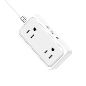 Usb type-c ports wall socket US White Grey home appliance extension socket 10A 2 outlets 1.5M usb extension sockets