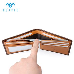 <span class=keywords><strong>Prix</strong></span> usine rapide personnalisé 100% pleine fleur <span class=keywords><strong>en</strong></span> cuir véritable RFID bloquant la taille mince moderne porte-cartes portefeuille pour hommes - Product Image 6