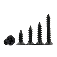 Vis à tête fraisée autotaraudeuse en acier noir de bonne qualité M1.4/M1.7/M2M2.3M2.6M3