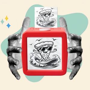 Impresora Térmica Portátil sin Tinta, Caja <span class=keywords><strong>de</strong></span> Etiquetas, Impresora <span class=keywords><strong>de</strong></span> Descripciones por Voz con Generación <span class=keywords><strong>de</strong></span> Imágenes por IA, Recargable para Niños - Product Image 1