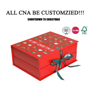 ปฏิทินนับถอยหลังทำมือ กระดาษเคลือบทองแดงสองด้าน กล่องของขวัญวันหยุดสุดหรู สามารถปรับแต่งได้ตามความต้องการ - Product Image 5