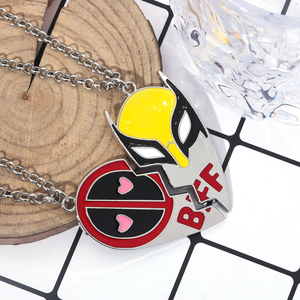 Collana con Ciondolo <span class=keywords><strong>Deadpool</strong></span> e Wolverine 3 James Ryan Reynolds 2024, Gioielli Choker, Collana Wolverine 3 - Product Image 6