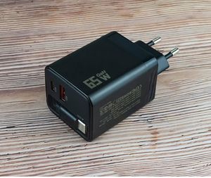 65W GaN Charger with Retractable Cable USB C US EU AU UK Plugs Wall Charger Block for All Phones - Product Image 3