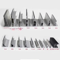 Profilé en aluminium pour cadres de caissons lumineux graphiques en tissu