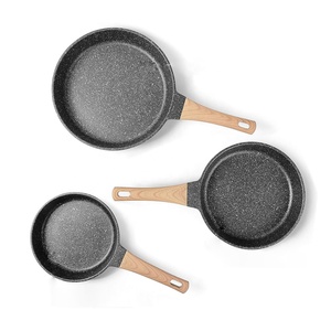 Fabricante 5 capas de aluminio clásico granito Sartenes Antiadherentes Chef tortilla tortitas huevo sartén con mango de baquelita - Product Image 1