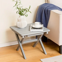 Treeents Tables pliantes en plastique HDPE pour l'extérieur Meilleure vente Tables de salon pliantes modernes pour jardin, balcon et ferme