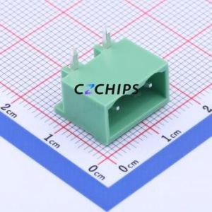 KF2EDGRC-7.5-2P Plug-in Terminal Block Bent Lead Through Hole,P=7.5mm Connector Board-to-Board / Socket Closed 1x2P 7.5mm Green - Product Image 1