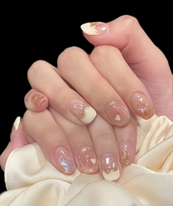 Encantadora prensa hecha a mano en las <span class=keywords><strong>uñas</strong></span> con caja de embalaje <span class=keywords><strong>uñas</strong></span> postizas <span class=keywords><strong>acrílicas</strong></span> lindas <span class=keywords><strong>y</strong></span> <span class=keywords><strong>bonitas</strong></span> - Product Image 1