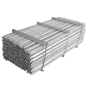 Heavy Duty Galvanised Star Pickets Iron Farm Star Pickets Electro Galvanized Steel Fence Y Post Star Droppers For Sale