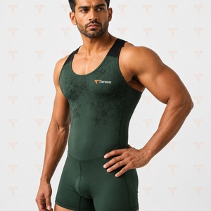 Combinaison de lutte moderne pour la performance athlétique, flexible, extensible, respirante, anti-transpiration, légère, uniforme d'entraînement personnalisé - Product Image 5