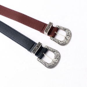 Cintura da donna in stile Vintage in lega intagliata e cintura Casual in vera pelle sintetica ampia pelle - Product Image 4