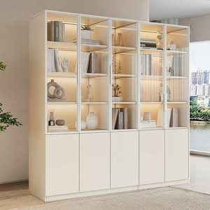 Nhà Máy giá thiết kế hiện đại phòng khách đồ nội thất kệ sách Showcase giá lưu trữ Kệ gỗ kệ sách đứng tủ trưng bày - Product Image 1