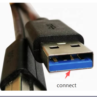 Câble USB Type B 3.0 de 1,80 mètre pour connexion informatique