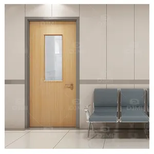 Types de portes d'hôpital, design de porte principale en bois, pour intérieur de salle médicale, modèle bon marché, HPL, hôpital, balançoire de porte, moderne, 1 pièce