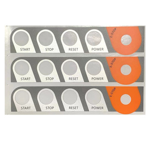 Etiquetas de PVC impermeables para paneles de control industrial para equipos médicos y de comunicación - Product Image 3