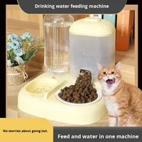 Distributeur d'eau et de nourriture automatique pour animaux domestiques, grande capacité, design modulable, en plastique, facile à déchirer, pour chiens et chats, usage domestique