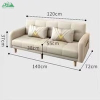 Wayon 2-3-Sitzer Modernes Stoffsofa mit Dreh-, Konvertier- und Klappfunktionen für Hotels, Wohnzimmer und Schlafzimmer