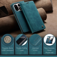 Étui portefeuille en cuir PU Caseme 013 avec porte-cartes et support pour téléphone portable OnePlus 15, étui de protection en cuir pour téléphone
