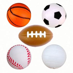 Pelota Antiestrés de Espuma de PU de 6 cm, con Logotipo Personalizado, Juguete Suave para Exteriores, para Fútbol, Béisbol, Baloncesto, Alivio del Estrés - Product Image 1