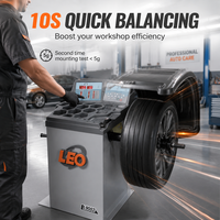 LEO L9002 - Équilibreuse de roues de haute précision 1g, mesure entièrement automatique, affichage numérique, 10"-24", 70kg, 140rpm, 90W