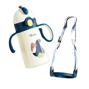 Baode Children's Insulated Water <b>Cup</b> 316 Stainless Steel Dual-Drink Straw And Direct Drinking With Handles - Product Image 5