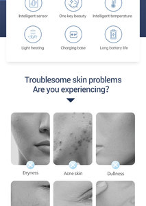 Appareil de massage facial multifonctionnel pour femme à usage domestique, <span class=keywords><strong>anti</strong></span>-âge, raffermissant, rouge et bleu, outils de soin de la peau, équipement de beauté - Product Image 3