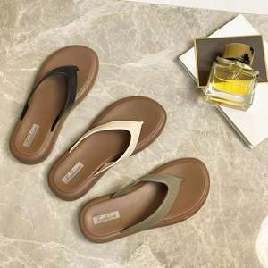 Pantuflas Abiertas para Mujer, para Exteriores, Primavera, Otoño, Invierno, con Suela Gruesa, Doble Capa de Lana y Algodón, Cálidas y Afelpadas - Product Image 3