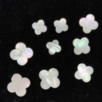 Fabrik preis Top Qualität Natura Weiß MOP Lucky Four Leaf Clover Natürliche Perlmutt steine Blumen schnitt