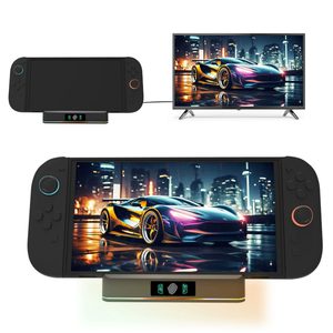 Chất lượng cao Trò chơi giao diện điều khiển TV di động Dock cho Nintendo chuyển đổi 2/Switch/OLED phổ video chuyển đổi cơ sở với môi trường xung quanh ánh sáng - Product Image 2