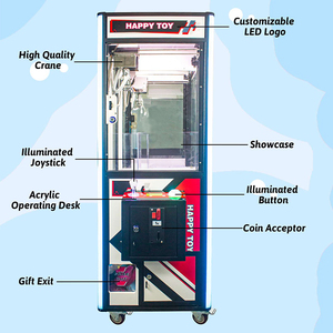 Macchina per bambole da gioco con artiglio e gru da sogno rosa - Product Image 3