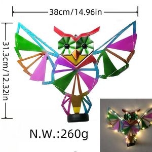 Lámpara de Pared Metálica con Diseño de Abeja, Moderna, con Energía Solar, LED de Colores, para Jardín, Patio, Valla, Decoración Exterior - Product Image 6