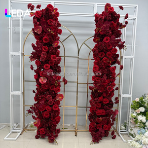 LEDA Luxury Handmade 50cm Silk Artificial <b>Flower</b> Runner Rose Orchid Wedding Arch Floral <b>Garland</b> for Ceremony Backdrop - Product Image 2