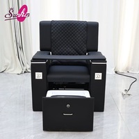 Fauteuil de massage pour pédicure sans plomberie, avec bassin d'eau amovible, en cuir PU, pour distributeurs de mobilier de pédicure