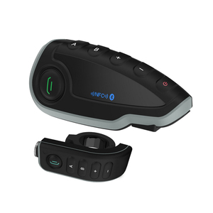 5 riders 1200M sistema di comunicazione auricolare per casco <span class=keywords><strong>Bluetooth</strong></span> universale FM NFC casco per moto auricolare <span class=keywords><strong>Bluetooth</strong></span> interfono - Product Image 1