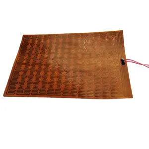 Flexibility of Electric Heating Polyimide PI film Heating Element pad in size 220*320mm and make holes