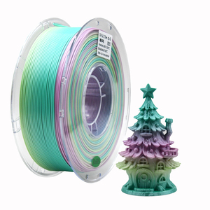 Filament d'impression 3D PLA Soie Arc-en-ciel Effet de flux de couleur 1,75 mm Matériau d'impression plastique brillant Consommable d'imprimante - Product Image 1