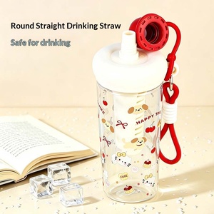 Nouvelle Tasse Flottante Grande Capacité à Motif Dessin Animé, Tasse en Plastique avec Séparateur à Thé, Mignonne et Portable pour Fille - Product Image 2