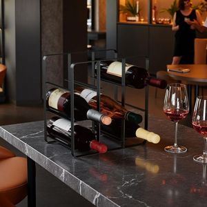Metal Wine <b>Rack</b> Freestanding No Assembly Needed - Product Image 3