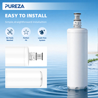 Filtre à eau sous évier PUREZA Z044 pour l'élimination efficace du chlore, compatible avec DWS2000-CN