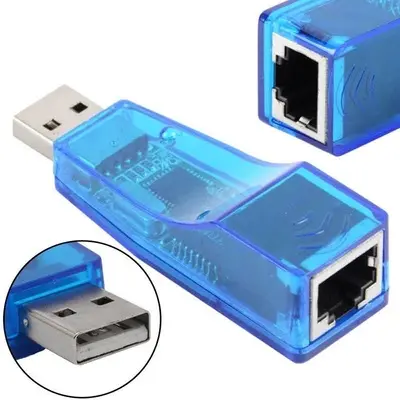 อะแดปเตอร์ Ethernet-Lan USB 2.0 Netzwerk-อะแดปเตอร์ USB RJ45ซ็อกเก็ต10/100 Mbps