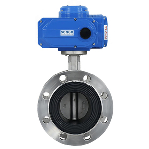 Cuerpo de Acero Inoxidable SS304 DN80 de 3 Pulgadas con Sellado de Goma EPDM, Motorizado, Doble Brida - Product Image 5