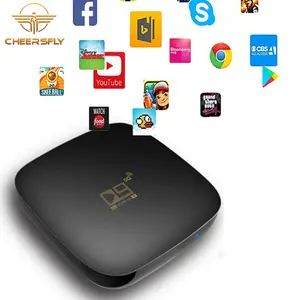 Заводская цена, ТВ-приставка D9 2,4G WiFi android 10 smart Tv box amlogic S905L 4k телеприставка