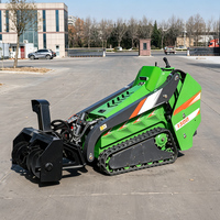 Livraison Gratuite Mini-chargeuse compacte agricole avec accessoires, moteur CE EPA, et godet 4-en-1