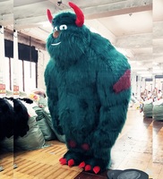 Venta caliente Halloween Cosplay disfraz de monstruo inflable aterrador disfraz de mascota inflable adulto Sully Monsters Inc disfraz